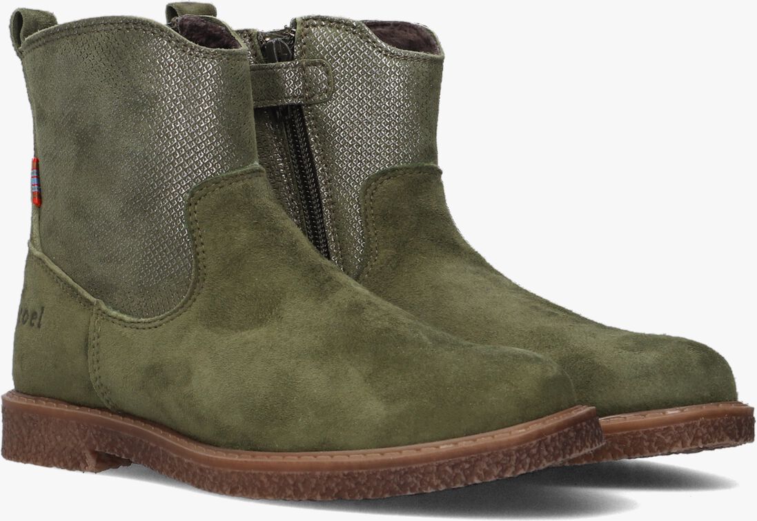 KOEL4KIDS groene koel4kids enkellaarsjes 11m003