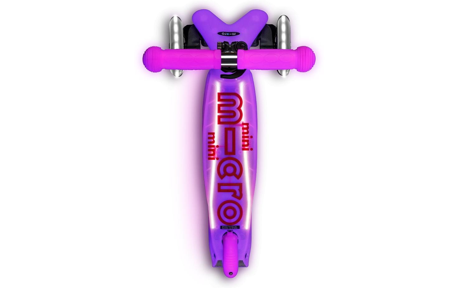 Kickboard Mini Micro Deluxe Glow Plus LED PinkScooter für Kinder