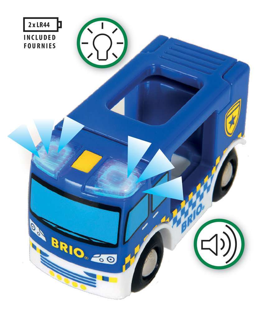 BRIO Spiel Polizeiwagen mit Licht und Sound