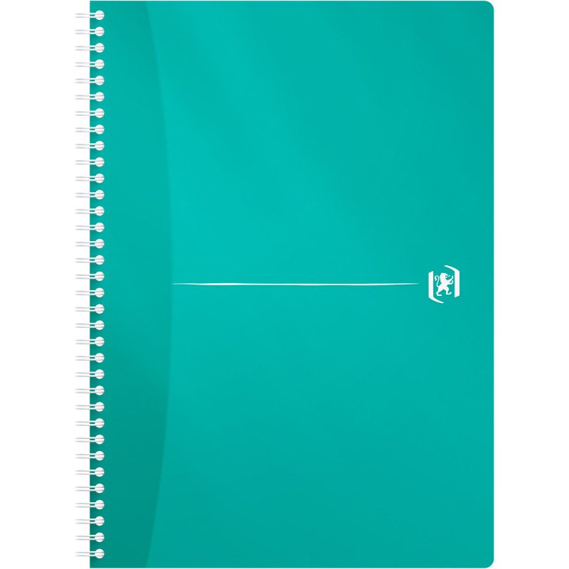 Cahier spirale Oxford My Colour A4 21 X 29,7 cm - blanc ligné - 180 pages