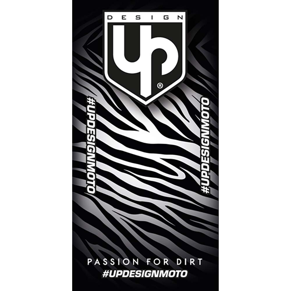 Up Design - Tapis Environnemental Zebra Noir / Gris / Blanc