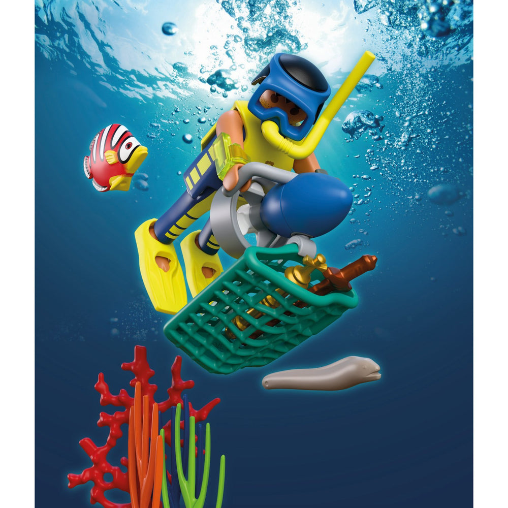 Køb Playmobil® Police Diver With Treasure