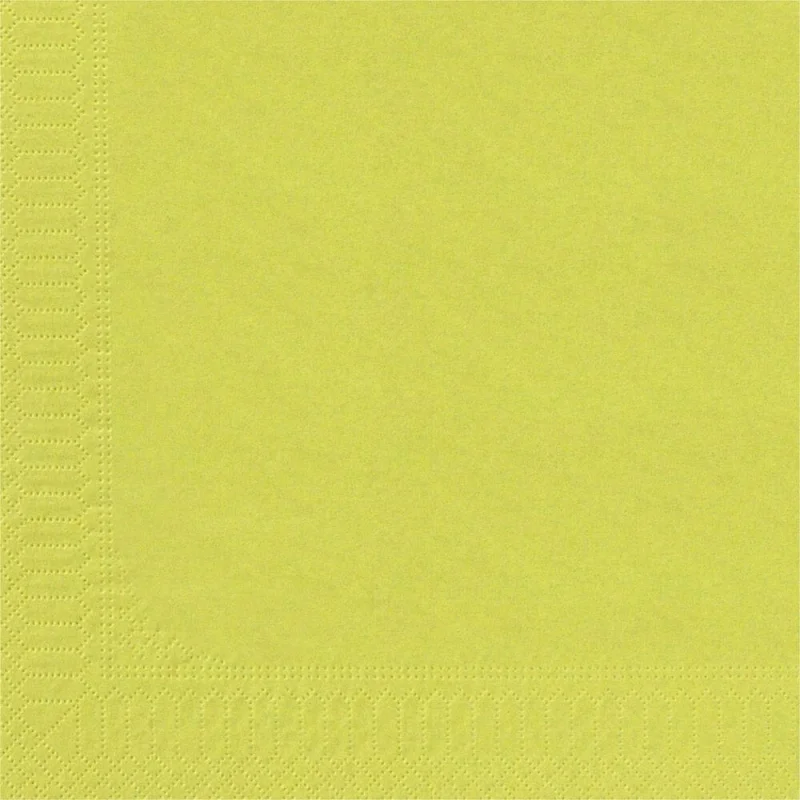QUALQUE - Serviette de table ouate - 40x40 - Vert bambou - x2400