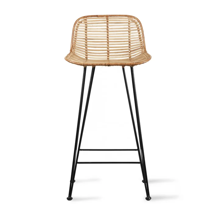 HKliving - Rattan Barstuhl, natur