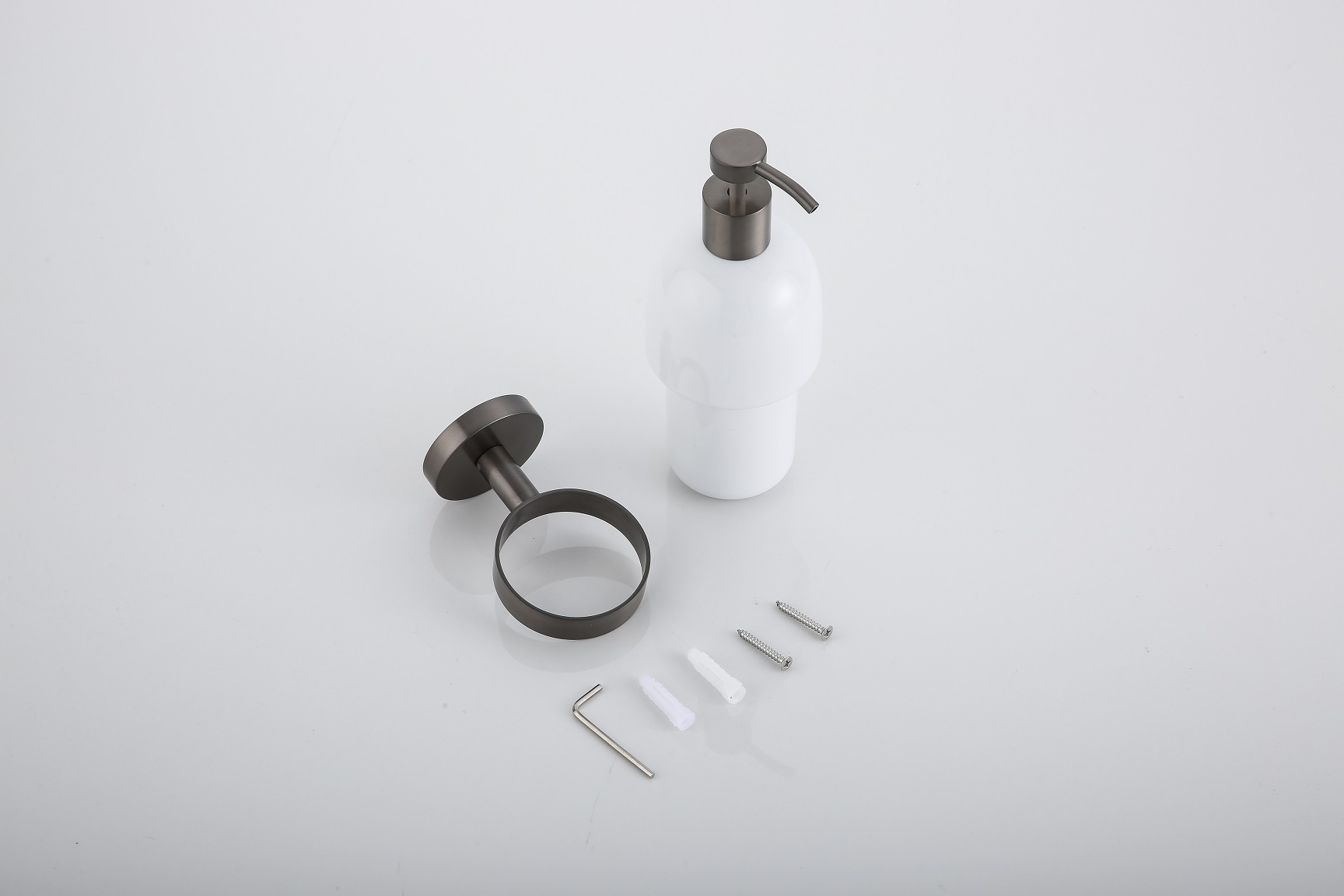 Saniclear Iron zeepdispenser verouderd ijzer - gunmetal