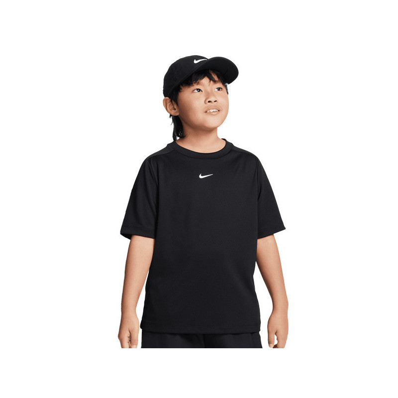 Tee-shirt enfant Nike logo Dri-Fit Multi noir