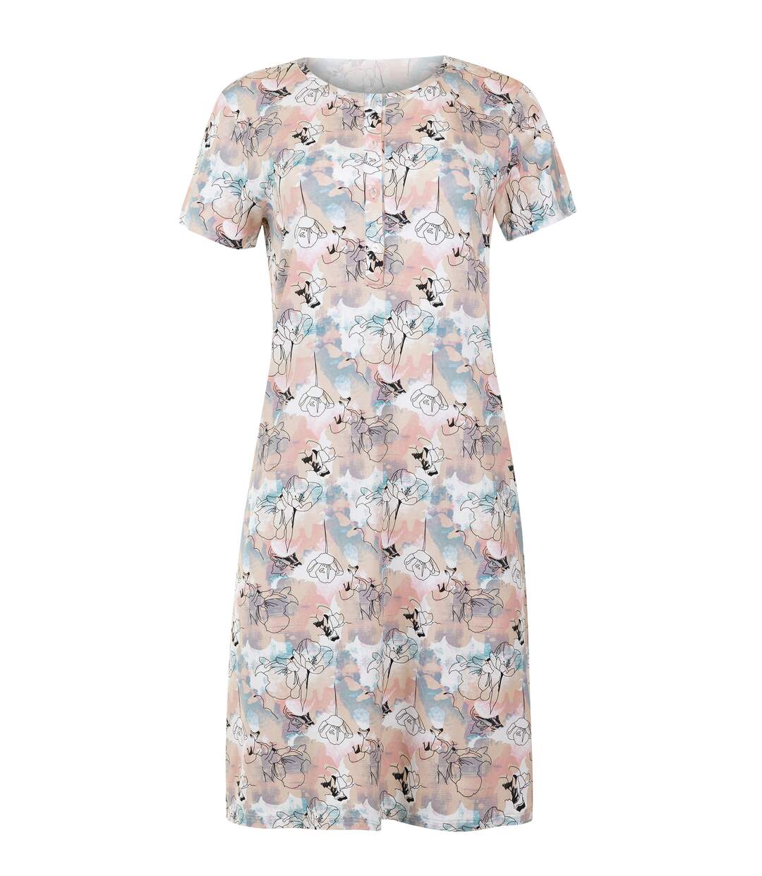 Chemise de nuit manches courtes Lilly Lisca