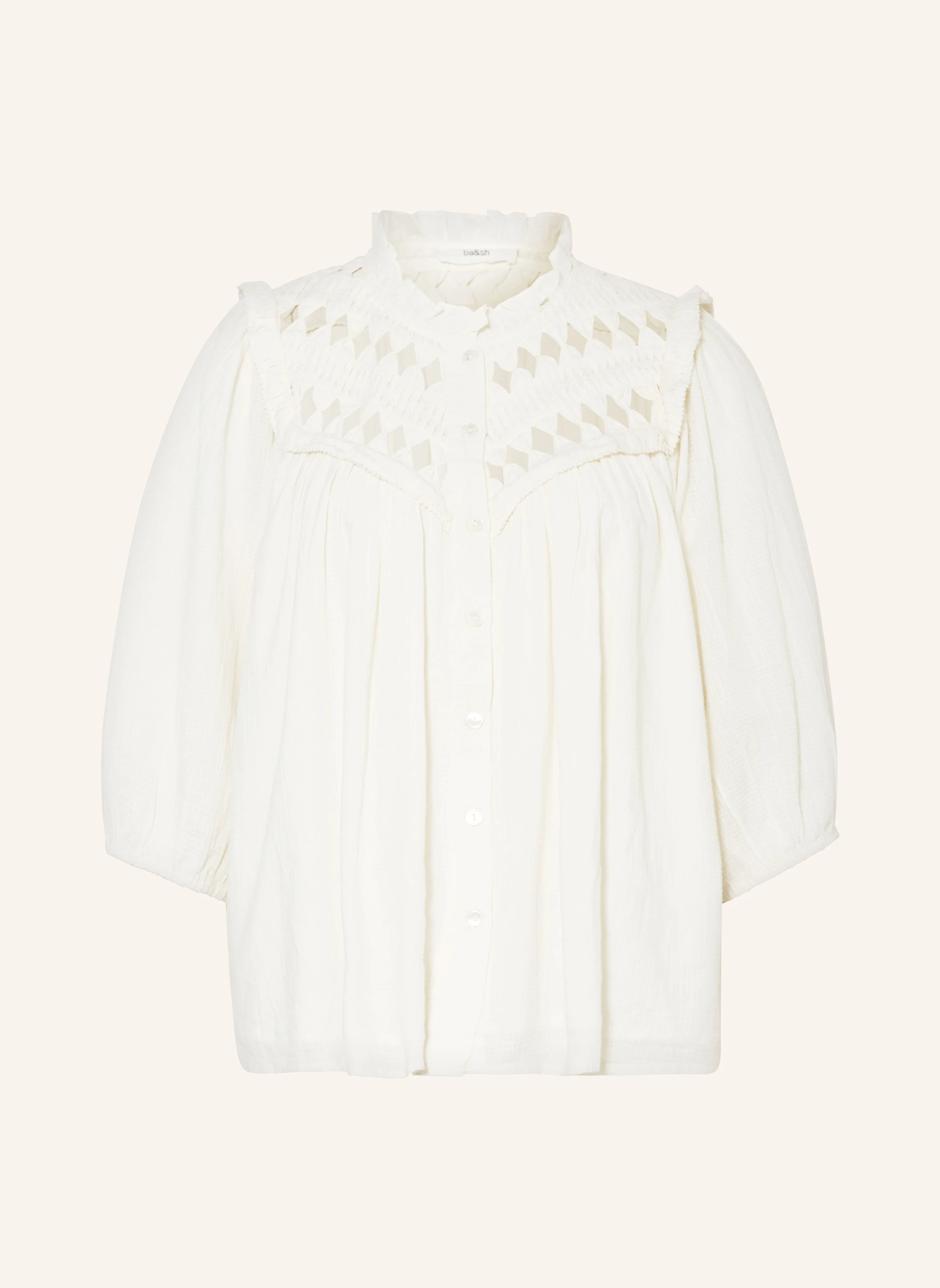 ba&sh Bluse BELUNA mit Cut-outs und Rüschen