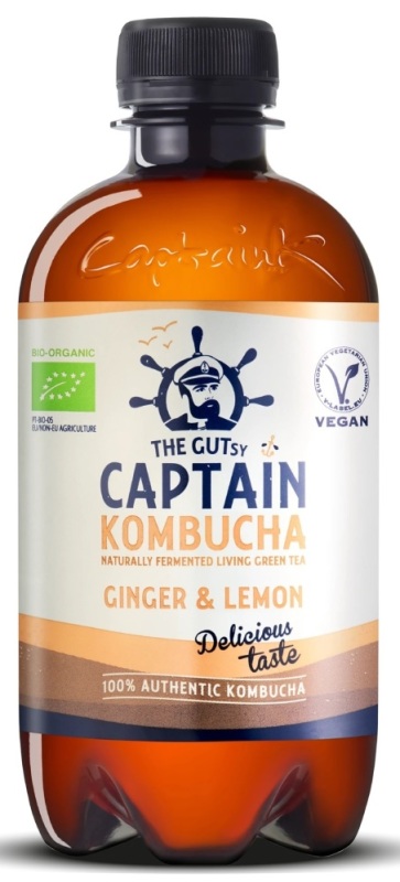 captain kombucha Ginger & Lemon bio 400ml