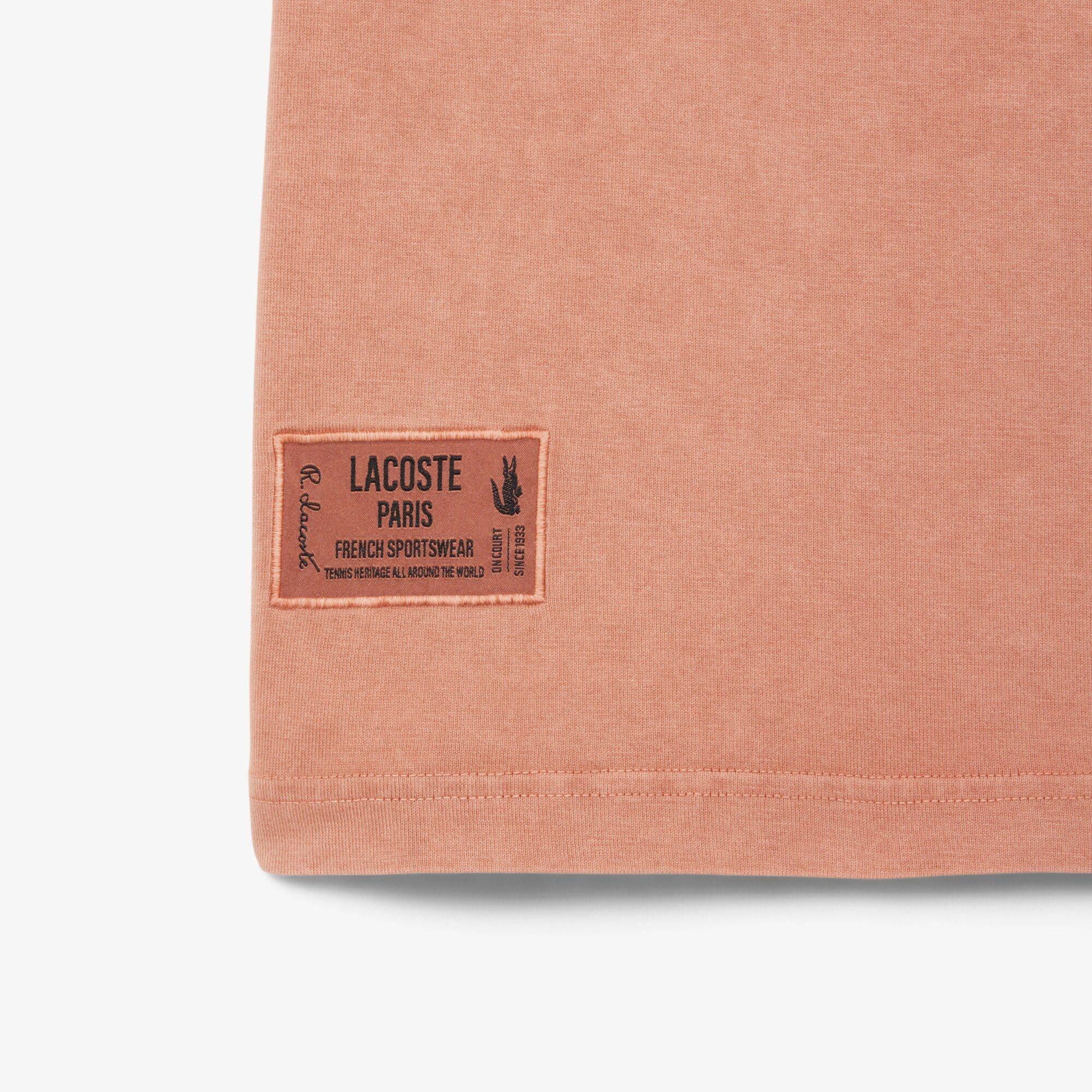 Lacoste Washed Effect Heavy Jersey T-Shirt