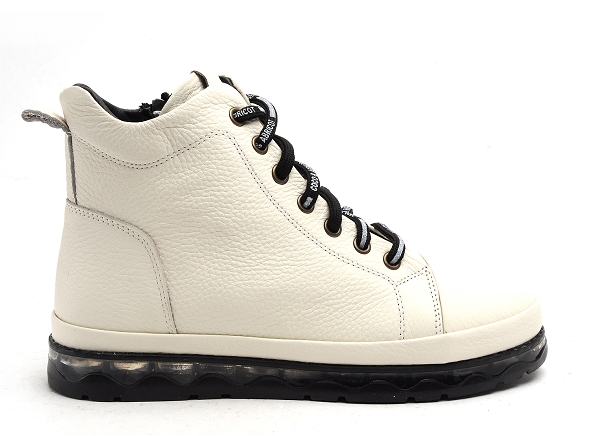 Coco abricot boots bottine plates femme sabaillan blanc