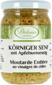 Delouis Senf körnig, 180 g