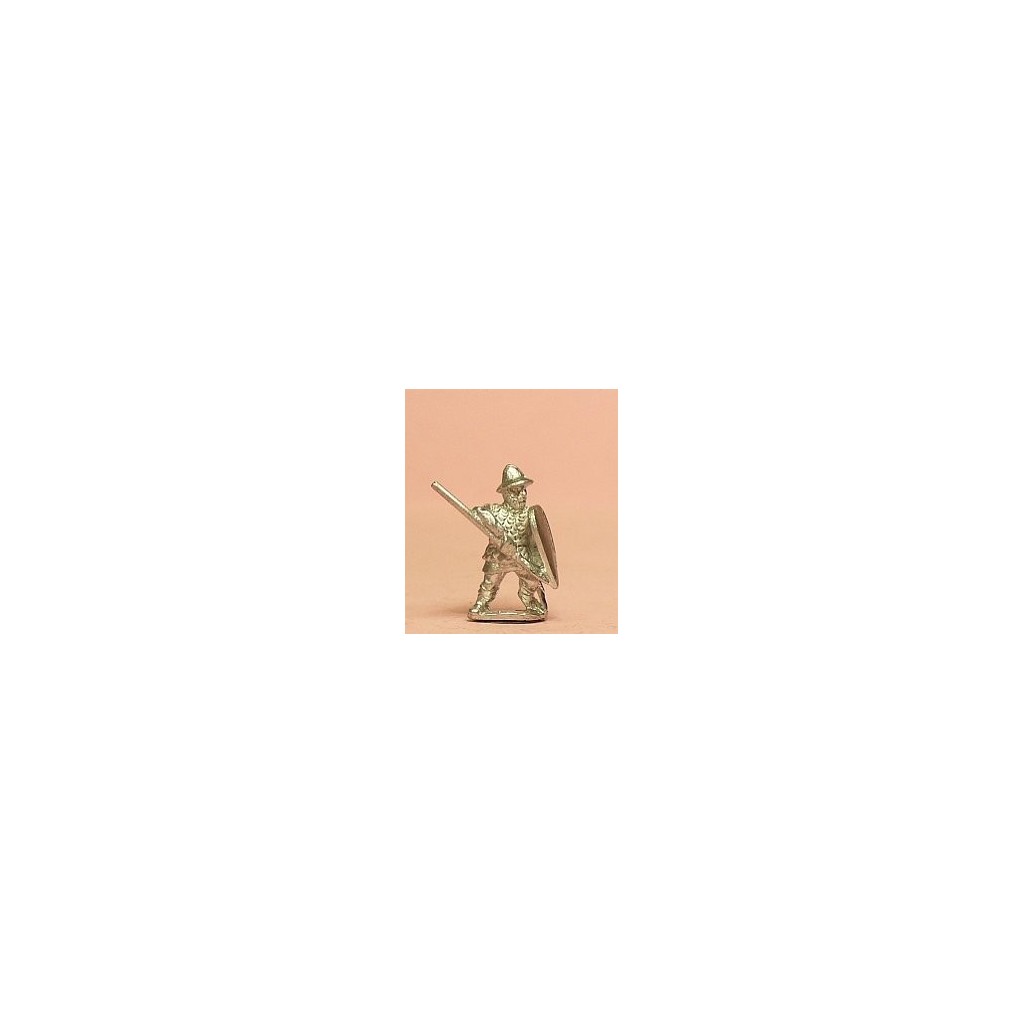 Heavy Spearmen with Kite Shield, in Scale Corselet & Kettle Helm