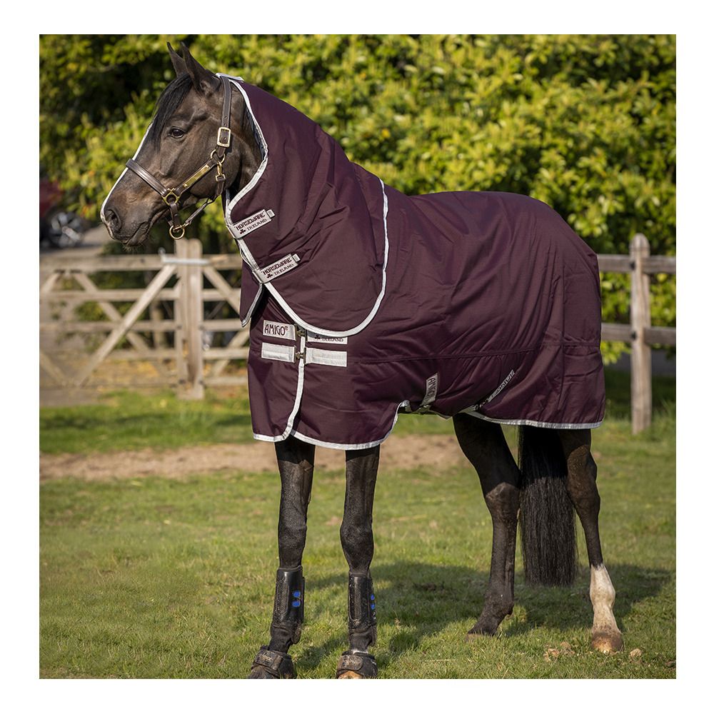 Horseware AMIGO® HERO RIPSTOP 600D 200G - Couverture de paddock fig/silver