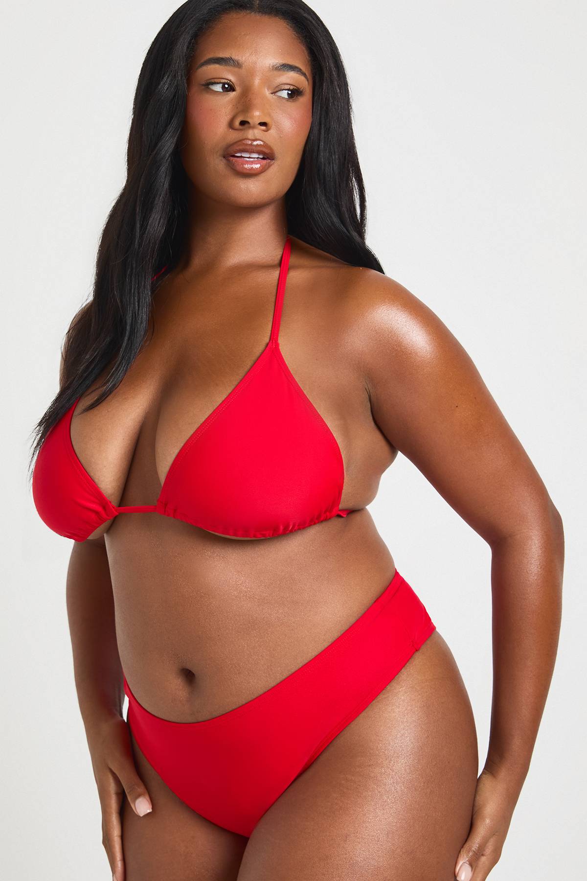 boohoo Culotte Taille Haute Essentials Unie Grande Taille