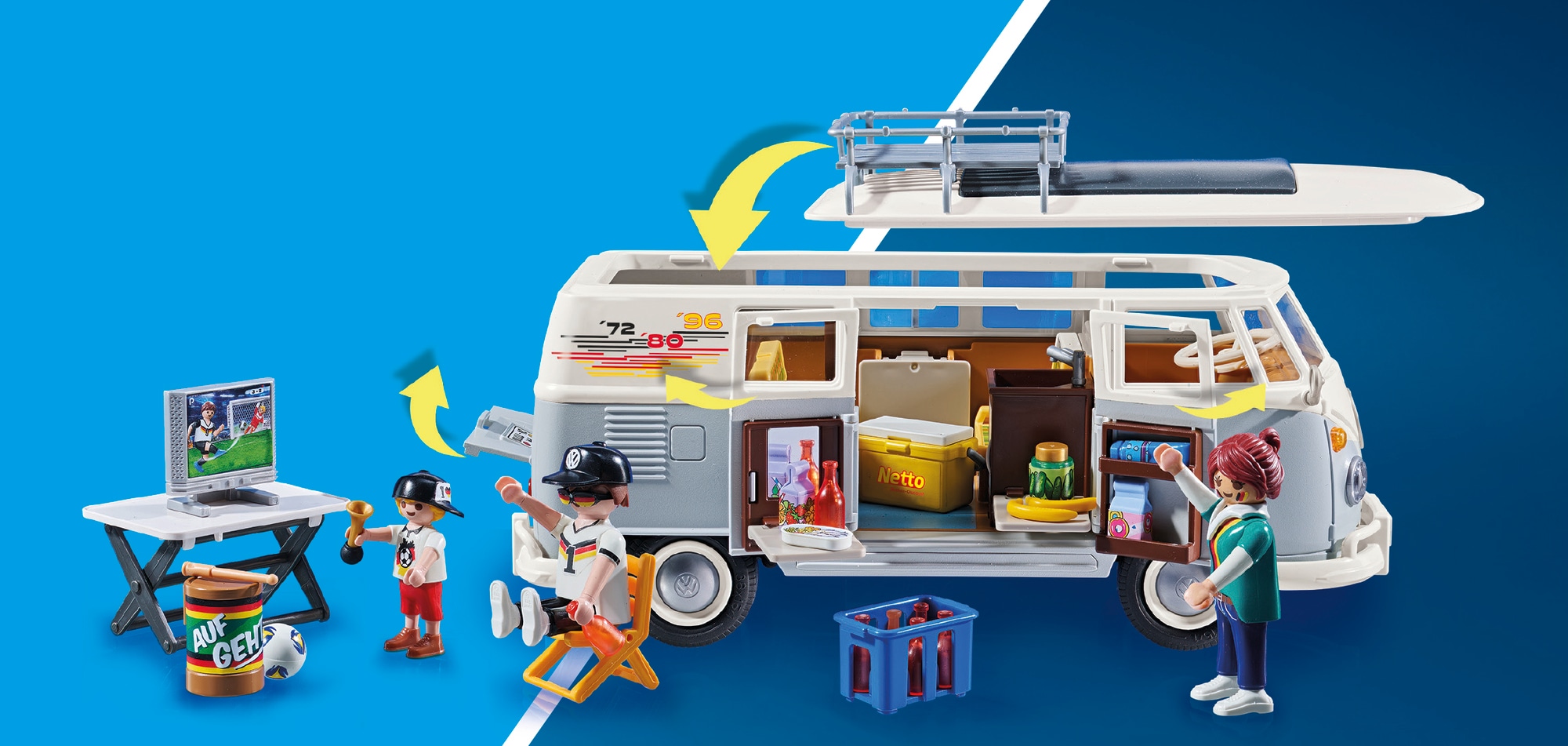 Playmobil VW Fan Bulli