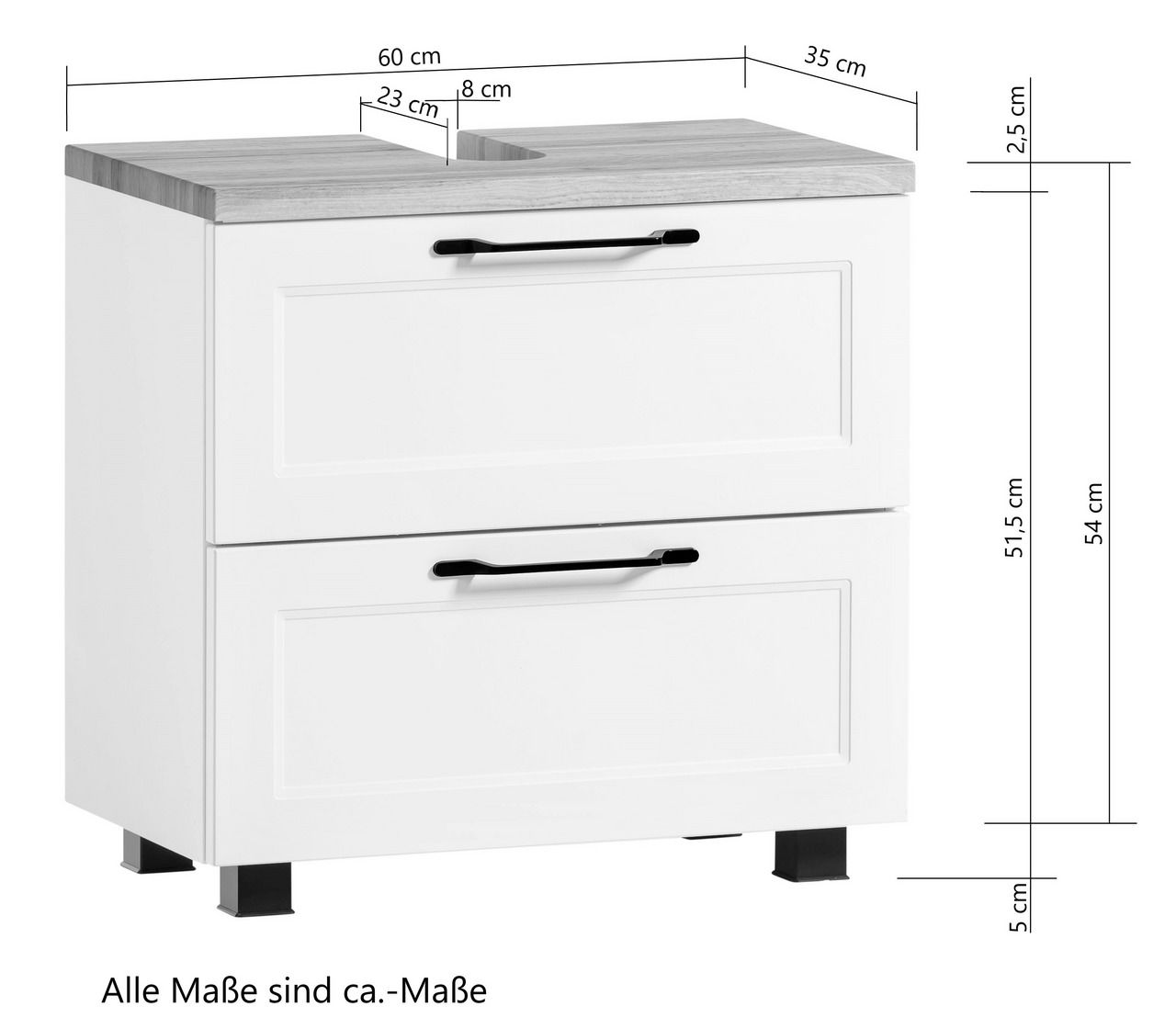 XORA Waschbeckenunterschrank MERAN