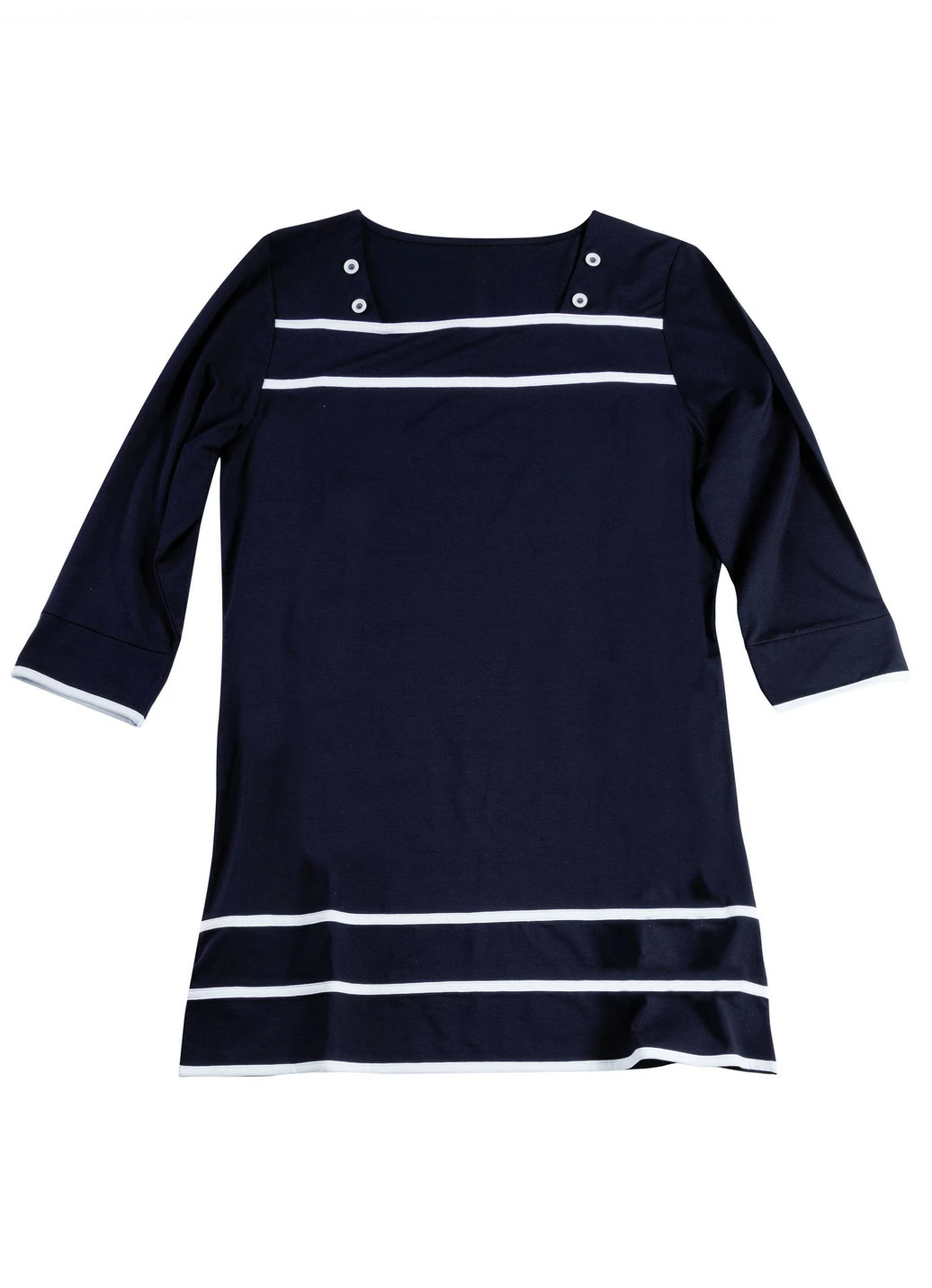 Longshirt mit Karree-Ausschnitt in 3 Farben