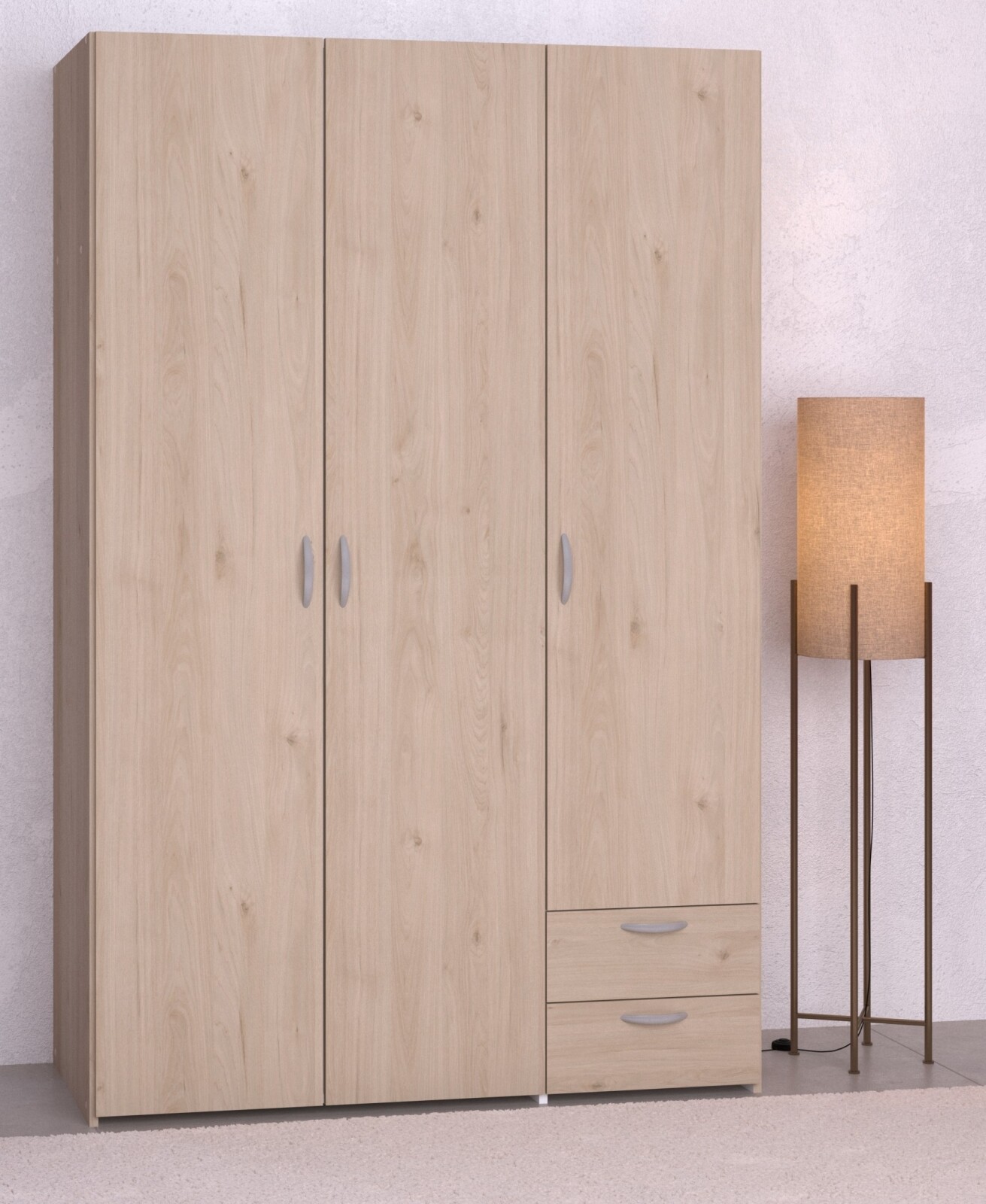 Kleiderschrank DAILY 12 - Jackson Eiche - 3 Türen - 120 cm breit