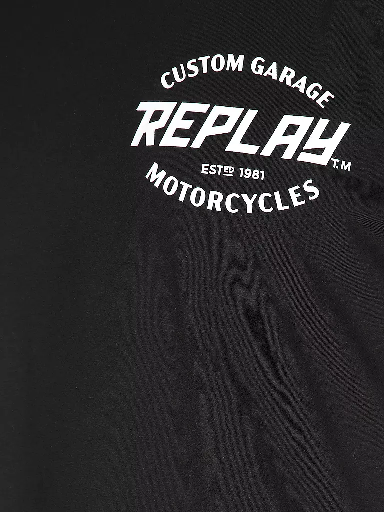 REPLAY T-Shirt schwarz