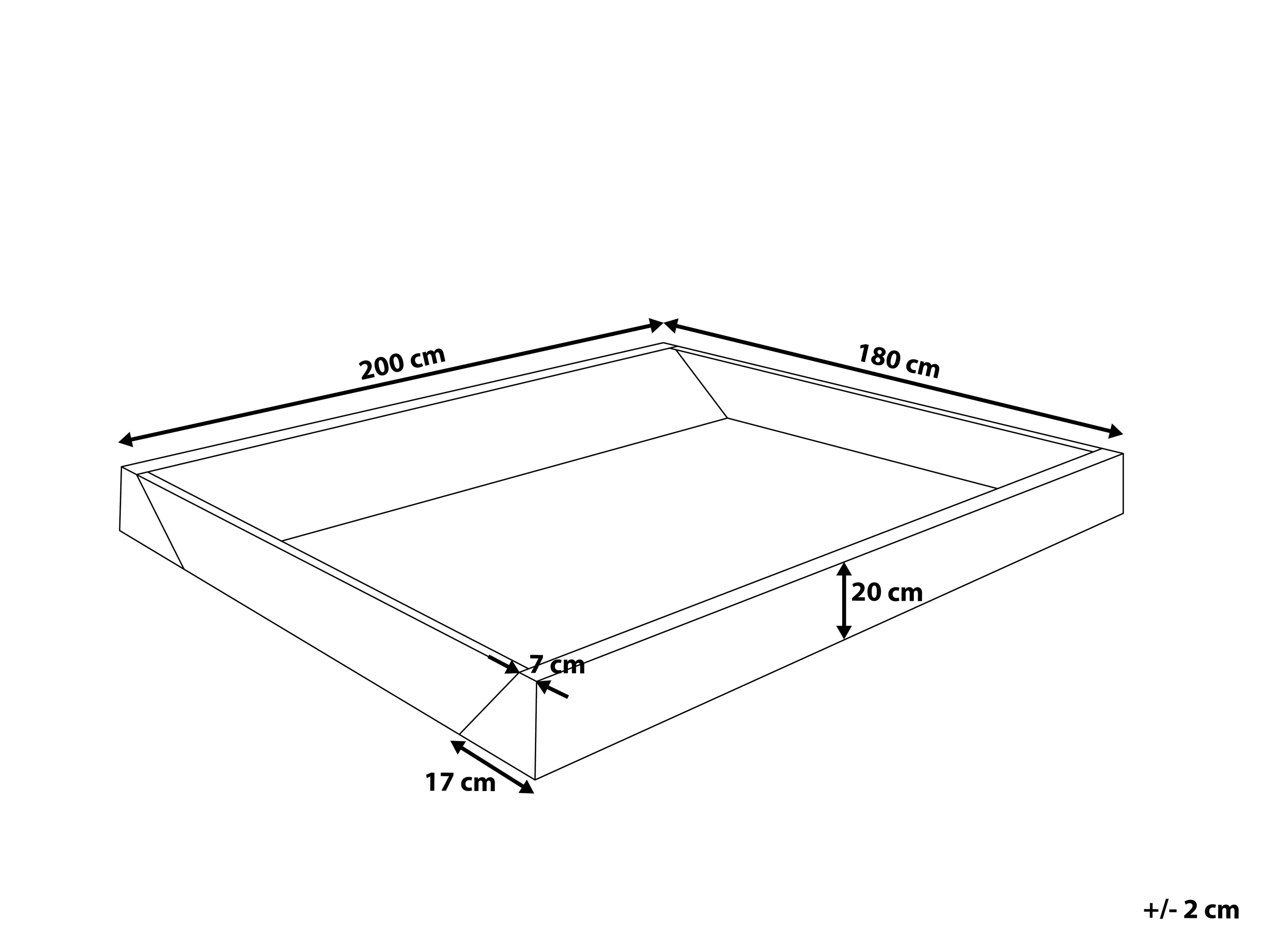 Waterbed veiligheidsvoering SIMPLE 180 x 200 cm