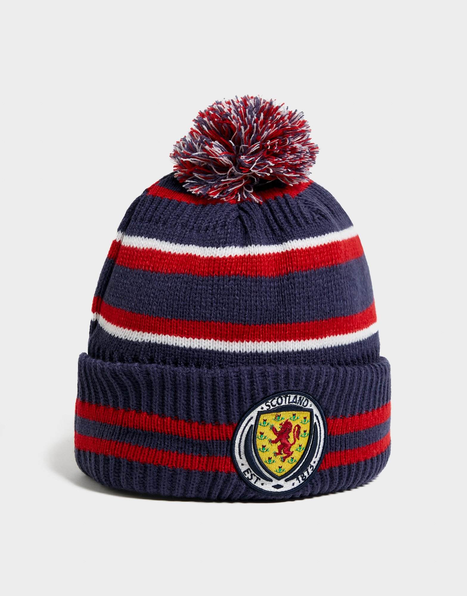 New Era Bonnet Scotland Pom Stripe