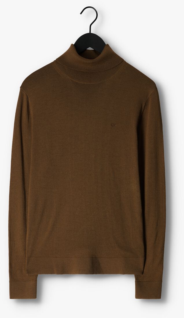 CALVIN KLEIN groene calvin klein coltrui superior wool turtle neck