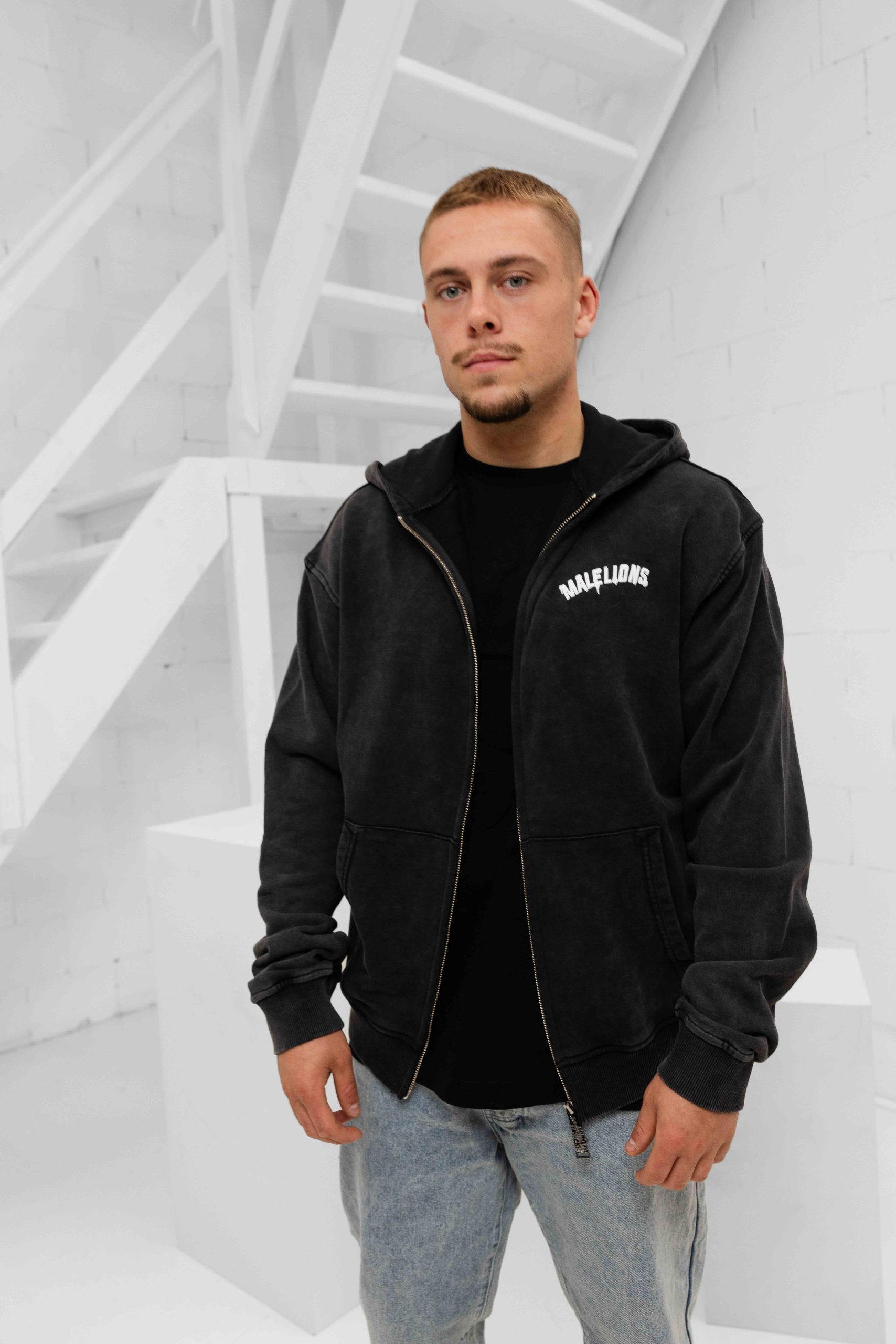 Malelions Graffiti Vest Heren Donkergrijs