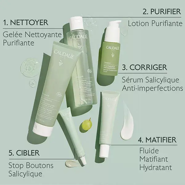 Gel de Limpeza Purificante Vinopure da Caudalie 385ml