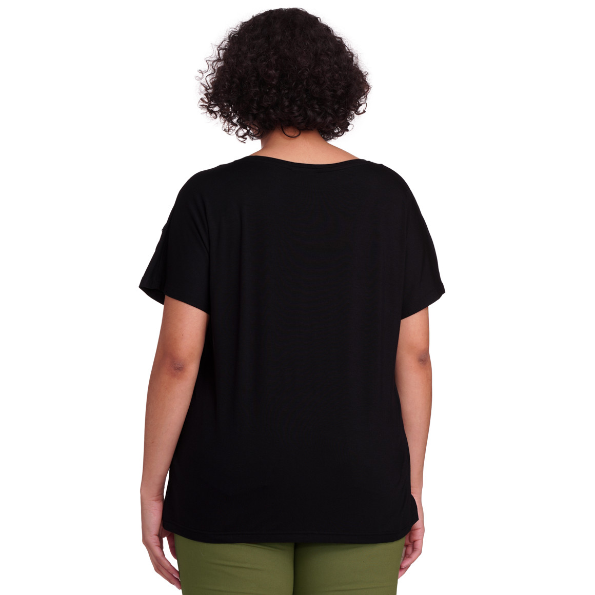 Gina Benotti Damen T-Shirt mit Pailletten schwarz