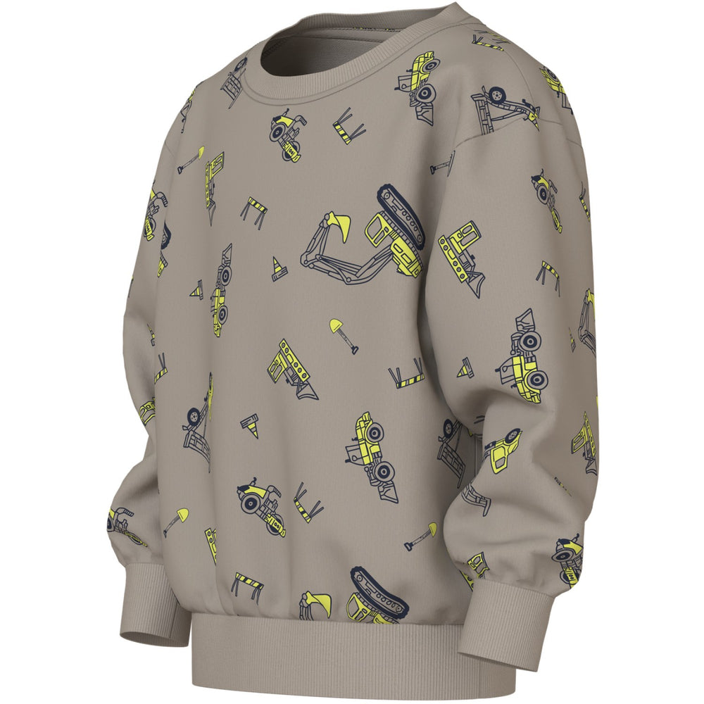 Køb Name It Vintage Khaki Excavator Nmmvildar Ls Nreg Sweat Unb