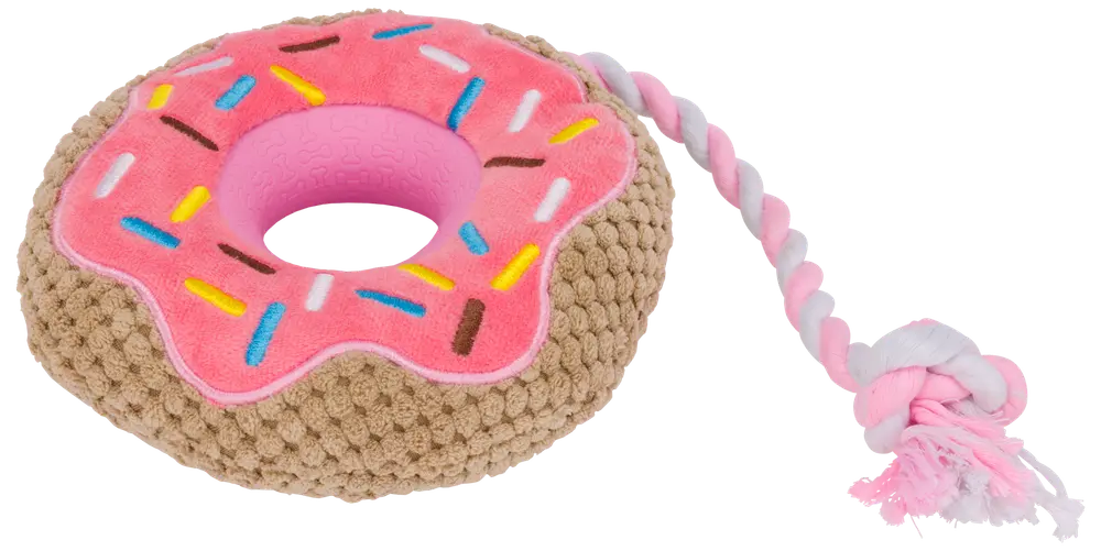 DanPet Hundelegetøj donut med reb