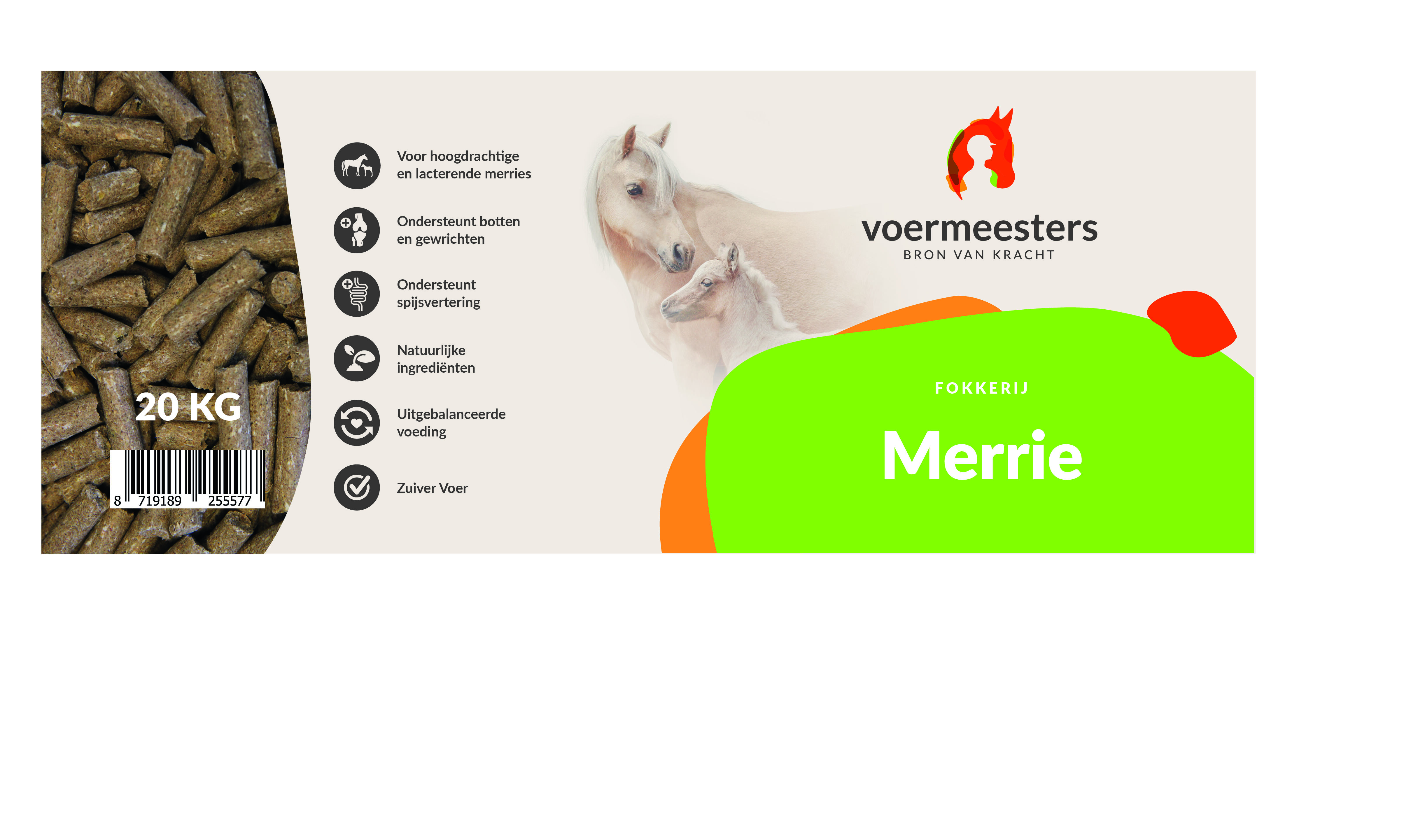 Voermeesters Merrie - Fokkerij - 20 Kilogram - Zak