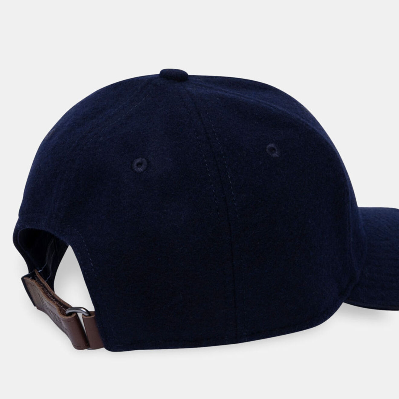 Hackett London Casquette en Laine mélangée Feutre bleu marine