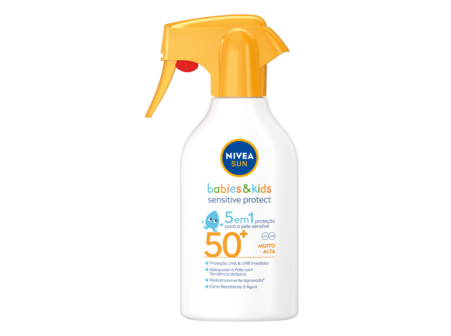 Protect Protetor Solar para Crianças Sensitive Spray FP50  Babies & Kids Sensitive NIVEA SUN 270 ml