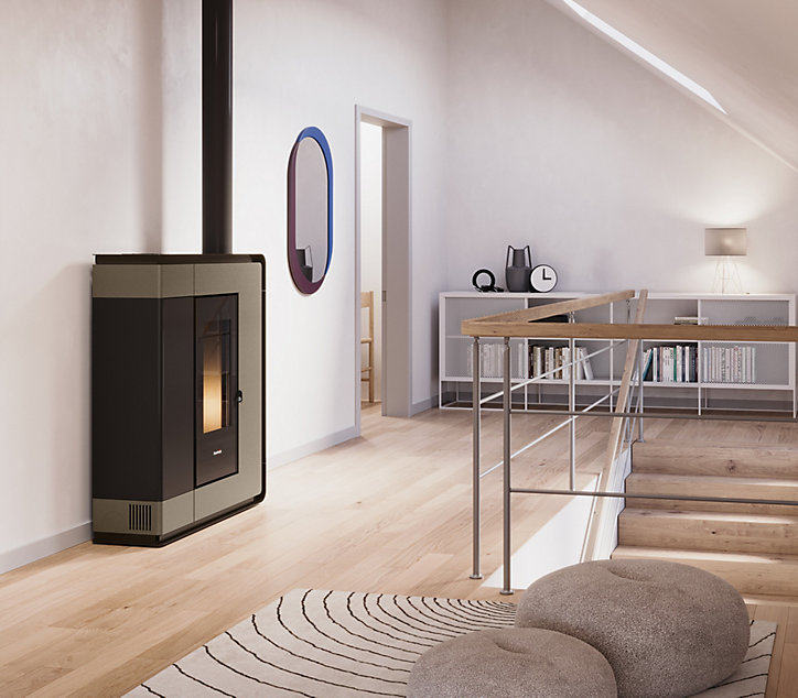 Poêle à granulés Freepoint Arco9 9kW light bronze biflux