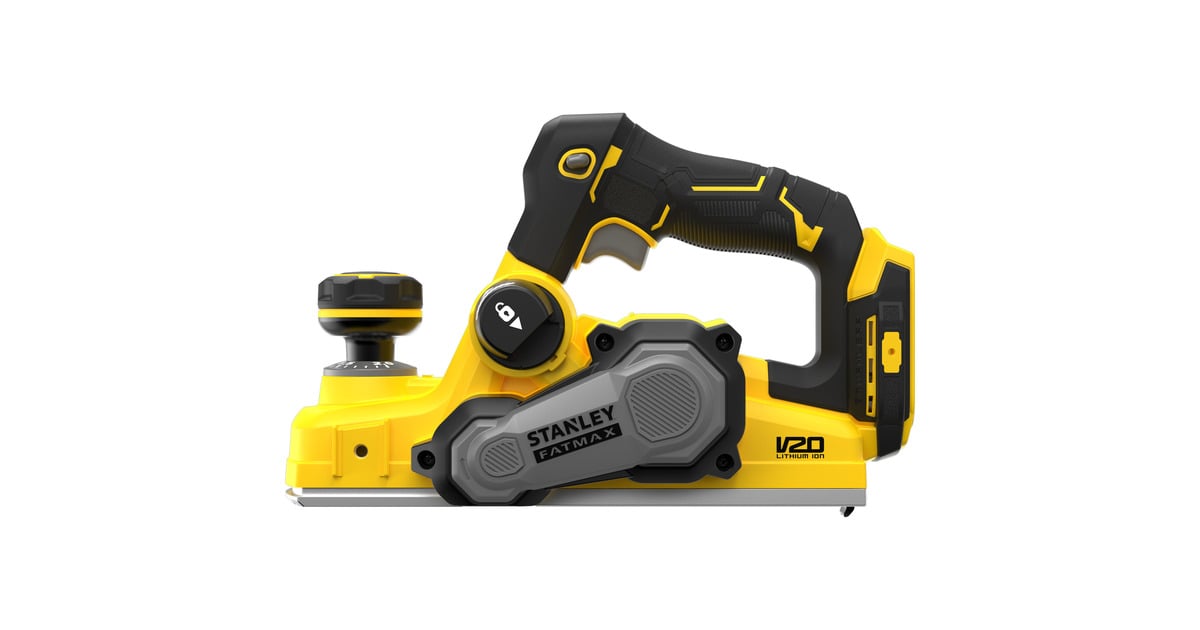 StanleyFATMAX V20 18V Brushless elektrische schaafmachine  (Zwart/geel, Accu en oplader niet inbegrepen)