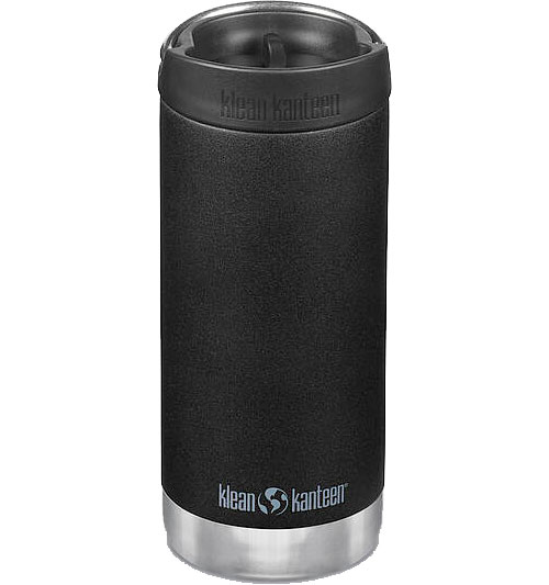 Klean Kanteen TKWide Edelstahl Thermoflasche 355 ml Schwarz