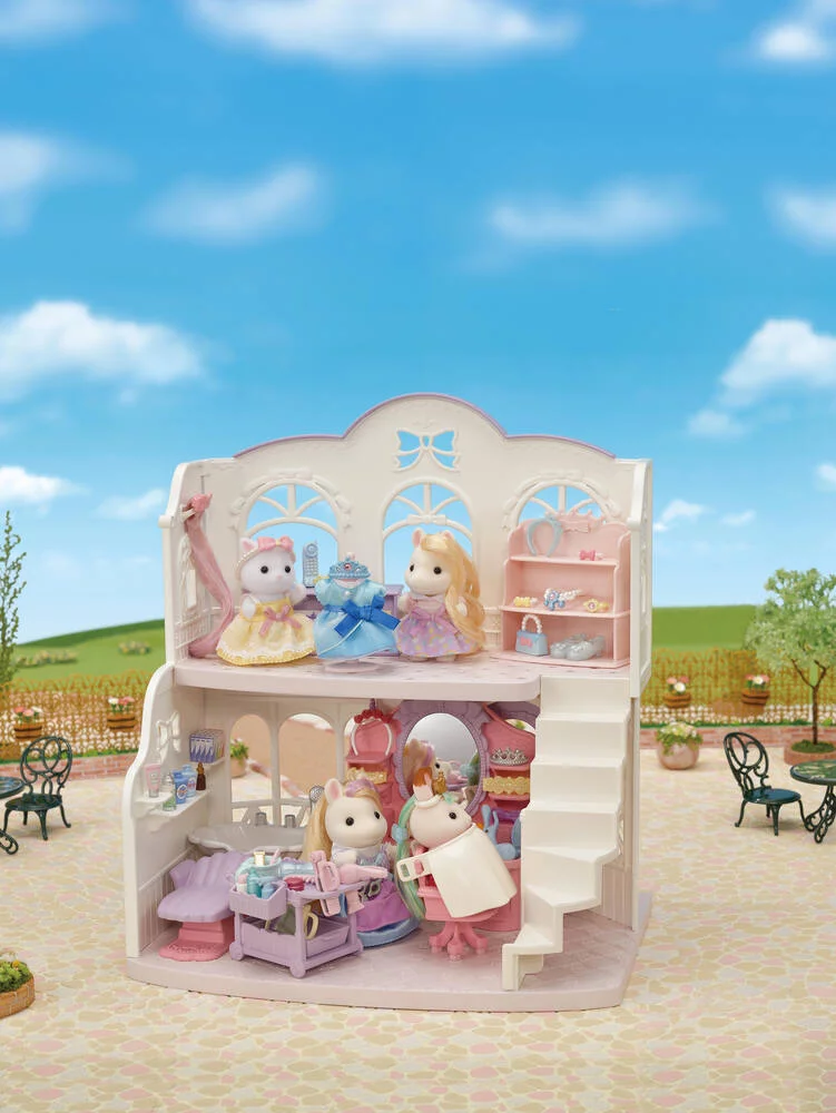 FIGURINE - LA MAMAN PONEY ET SON KIT DE COIFFURE - SYLVANIAN FAMILLES