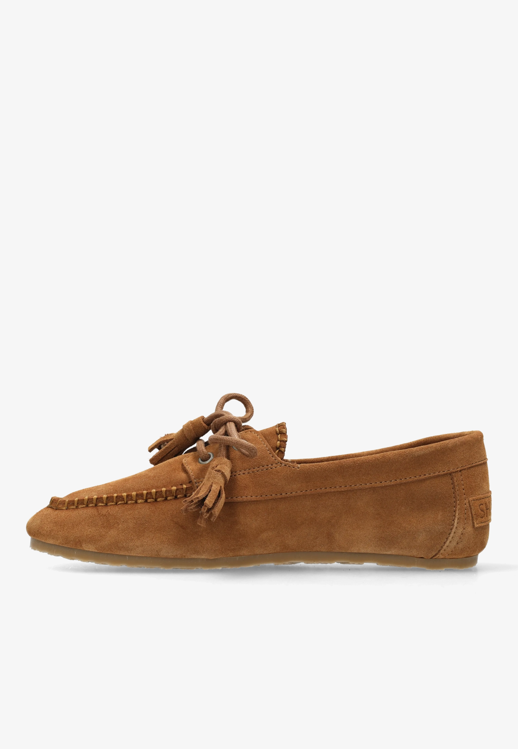 CISKA MOCCA Moccasin suede Cognac