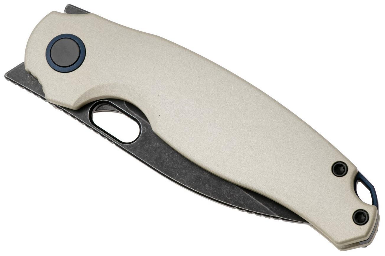 Kizer Vanguard Seagull V3770A3 Blackwashed 14C28N, Champagne Aluminium, zakmes
