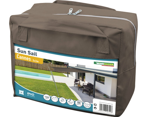 Zonnescherm Cannes Vierkant 3m Beige