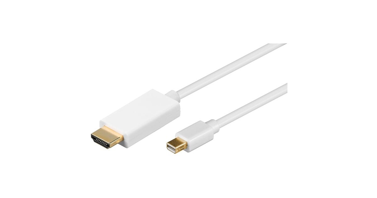 goobayMini-DisplayPort > HDMI adapter  (Wit, 2 meter)