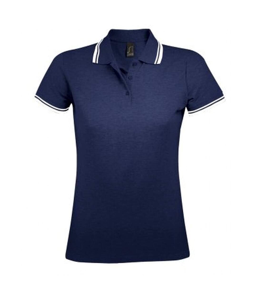 SOLS - Polo manches courtes PASADENA - Femme (Bleu marine/blanc) - UTPC2432