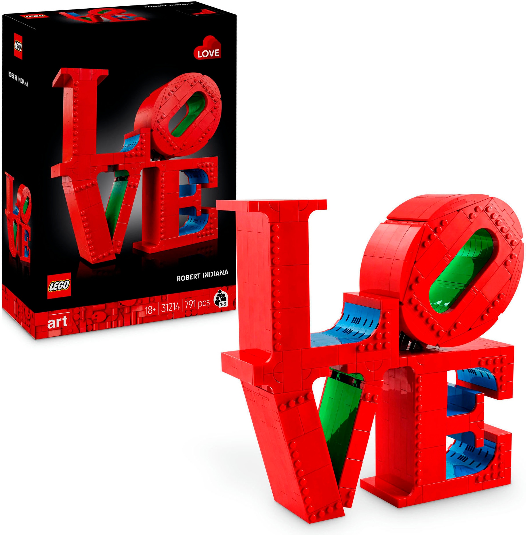LEGO® Konstruktionsspielsteine »LOVE (31214), LEGO ART« Made in Europe