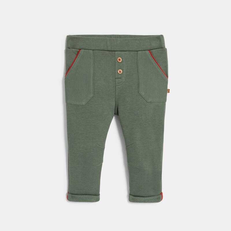 Pantalon molleton vert bébé garçon Vert