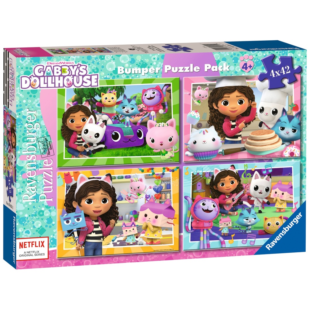 Ravensburger Gabby's Puppenhaus 4 x 42-teiliges Puzzle-Set