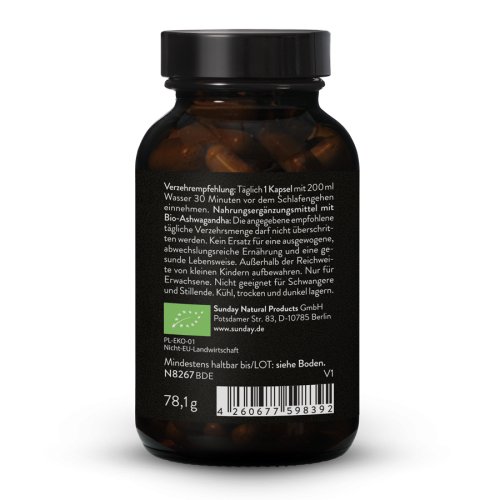Sunday Natural Products  Ashwa Pro Forte750mgBio