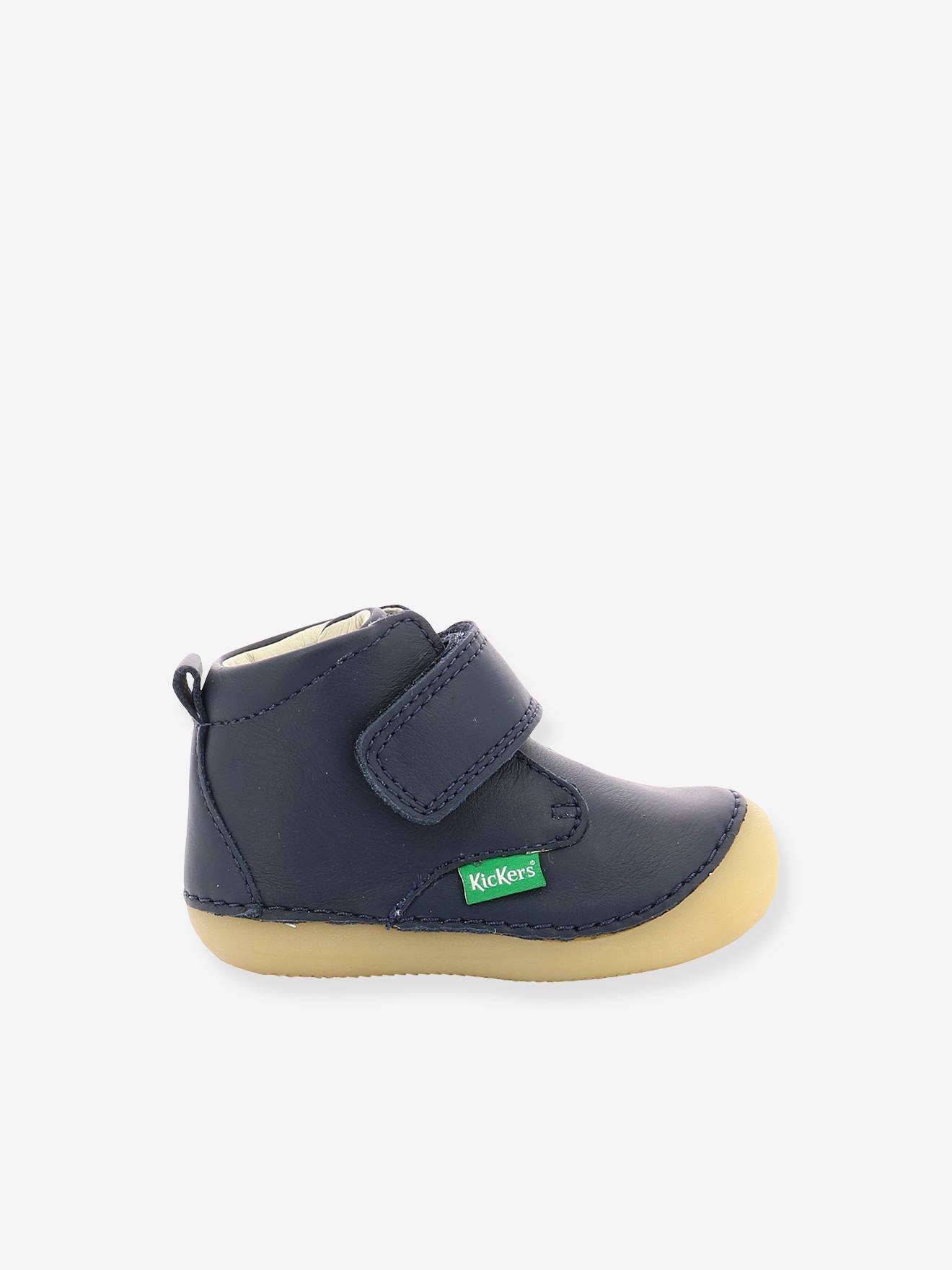 Sabio KICKERS® Botinhas de Couro para Bebê Primeiros Passos Tinta