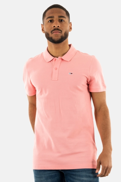 Polos tommy jeans slim placket tic tickled pink